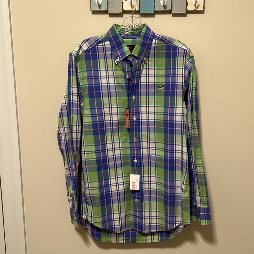 Vineyard Vines Men’s Slim Whale Shirt (Whistler Plaid) / Brand NWT / Size S